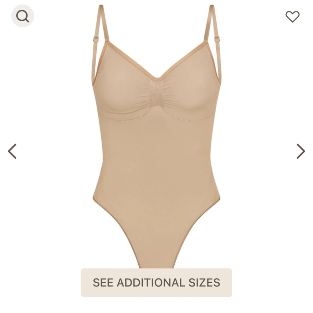 Skims Seamless Sculpt Low Back Thong Bodysuit